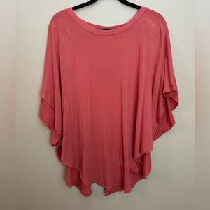Cut The Frills Cut-Out Tunic Melon One Size Like New